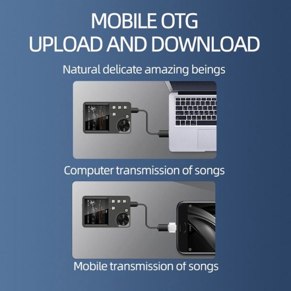 Without TF Card HIFI Lossless DSD256 Music Player Sports MP3 (Silver Gray) - Image 10