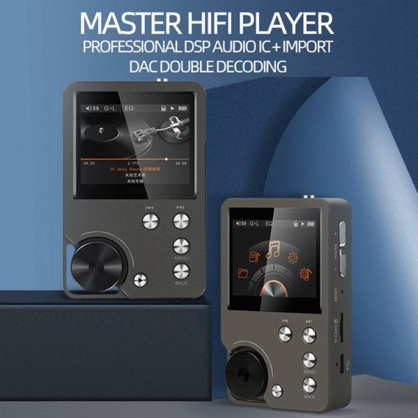 Without TF Card HIFI Lossless DSD256 Music Player Sports MP3 (Silver Gray) - Image 12