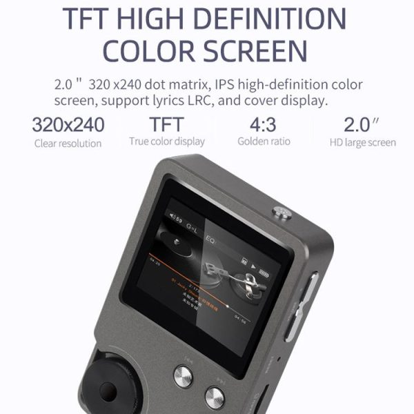 Without TF Card HIFI Lossless DSD256 Music Player Sports MP3 (Silver Gray) - Image 5