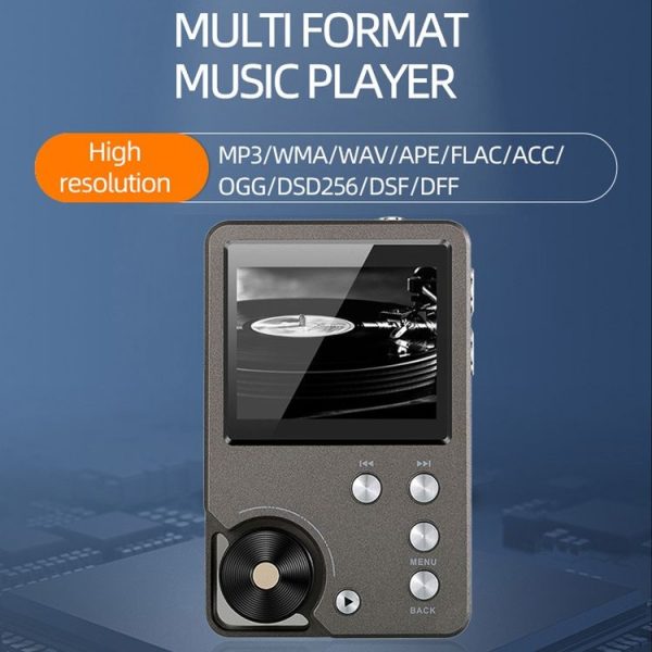 Without TF Card HIFI Lossless DSD256 Music Player Sports MP3 (Silver Gray) - Image 8