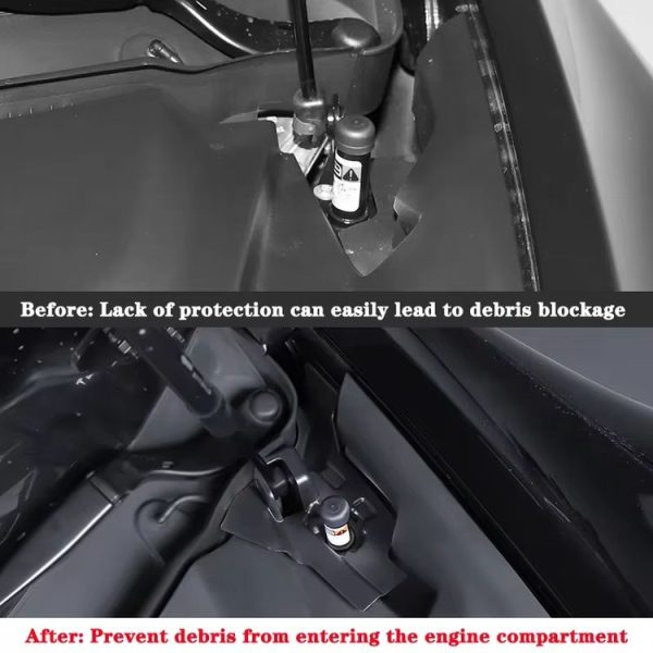 2024 Tesla Model 3 Left-hand Drive Front Hood With Full Anti-Blocking Water Channel (2pcs / Set) - Image 4