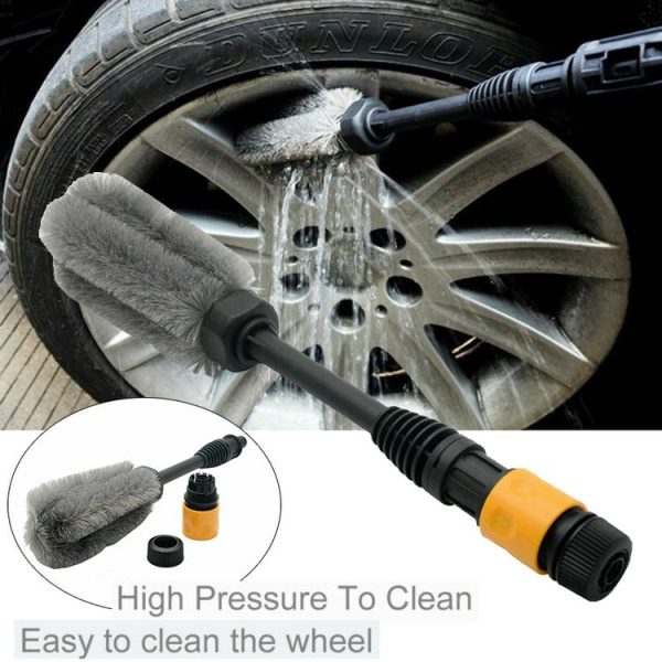 Wheel Hub Brush High Pressure Water-through Soft Bristle Cleaning Brush (40x6x6cm) - Image 6
