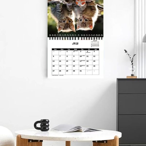 2025 Year 12 Month Kitty Cats English Calendar Cute Wall Calendar - Image 7