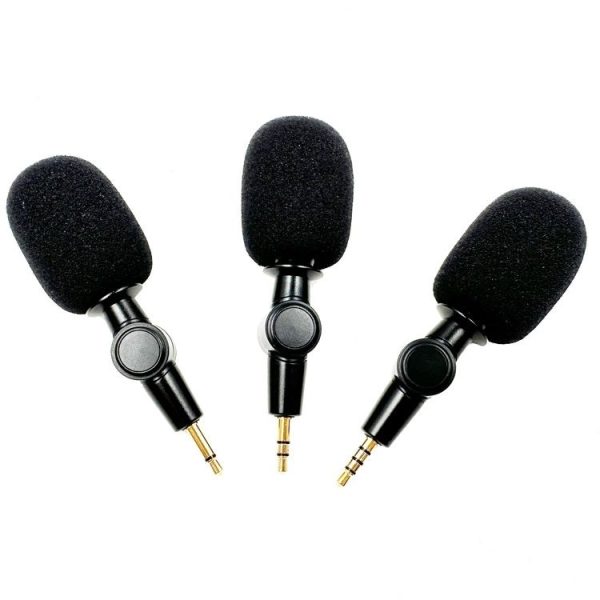 Mobile Phone Live Broadcast Microphone, Style: Pro 3.5 Straight Head 3-section Plug (Sponge Cover) - Image 3