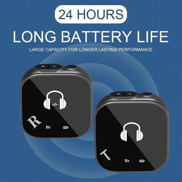 5.8G Wireless In Ear Monitor System Dual-Earphone Monitoring Transmitter Receiver, Spec: One To One - Image 3