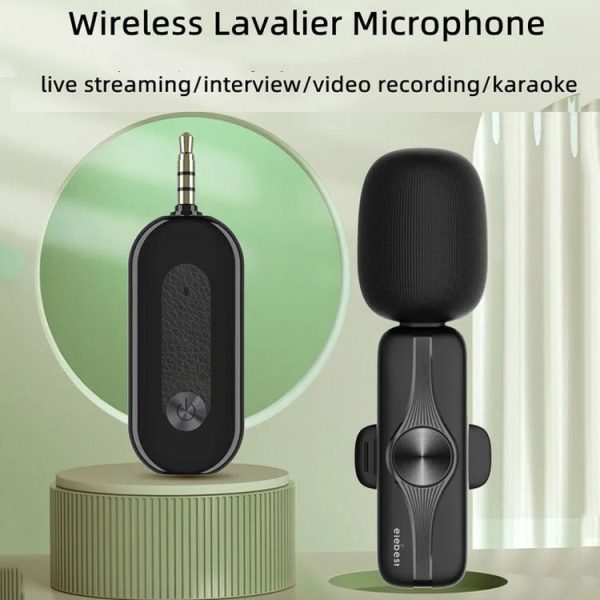 Elebest 3.5mm Wireless Lavalier Microphone Mini Clip-On Mic, Spec: One Drag One Set 1 - Image 2