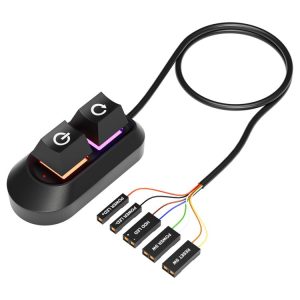 Desktop Computer External Switch Restart Button Computer Power Extension Cable, Color: Opaque