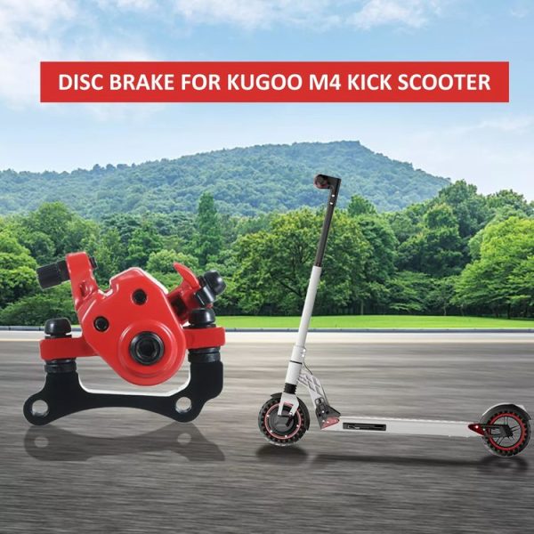 KUGOO M4 10 inch Electric Scooter Disc Brake (Red) - Image 8