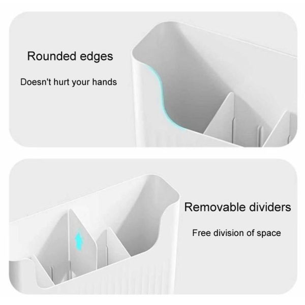 Small Kitchen Cabinet Door Cling Film Organizer Household Wall Mounted Refrigerator Side Shelf - Image 4