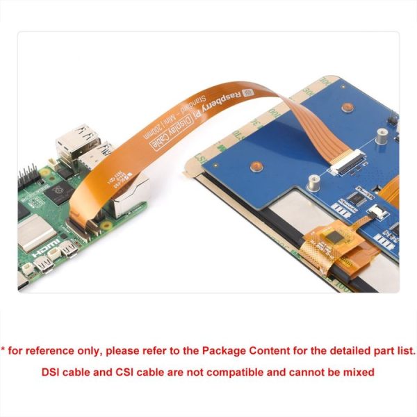 Waveshare 25947 For Raspberry Pi 5th DSI Display 22Pin To 15Pin Soft Cable FPC Cable, Spec: 200mm - Image 5