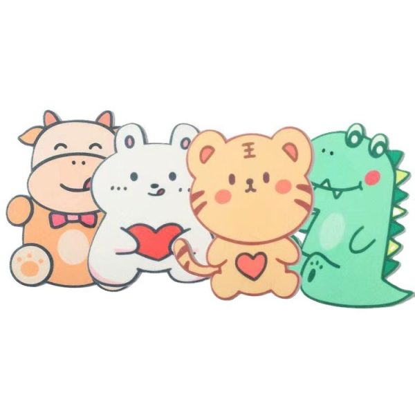 4pcs Bathroom Toilet Deodorant Stickers Felt Cute Cartoon Aromatherapy Decorative Wall Stickers, Size: 22x18cm (Cow) - Image 2