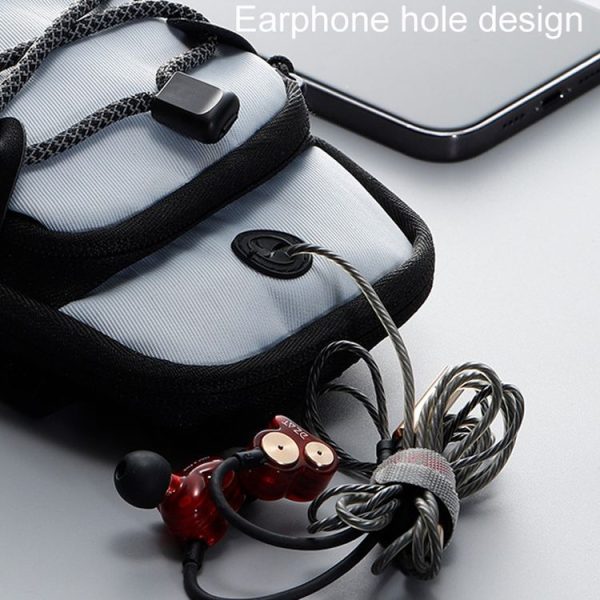 Outdoor Sports Reflective Cell Phone Arm Bag Fitness Portable Mobile Phone Pack (Black) - Image 4