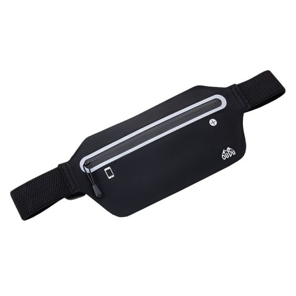 OUDU Outdoor Sports Slim Invisible Waterproof Cell Phone Waist Bag (Black)