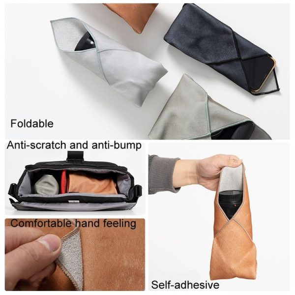 DSLR Camera Folding Cloth Photography Camera Folding Cloth Magic Protective Cloth, Color: 45x45cm Khaki - Image 3