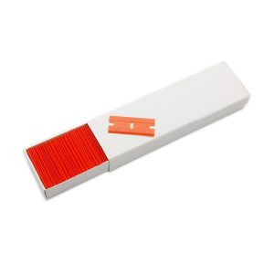100pcs / Box Scraper Replace UV Glue Plastic Double-sided Scraper Blade