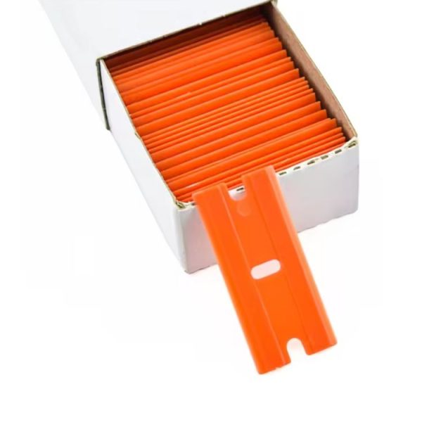 100pcs / Box Scraper Replace UV Glue Plastic Double-sided Scraper Blade - Image 2