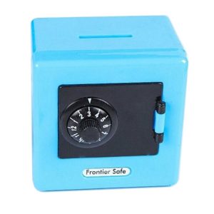 Coin Cash Password Piggy Bank Children New Year Gift (Blue)