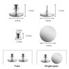 2pairs Double-open Fixed Curtain Shower Curtain Seam Closure Powerful Magnetic Snaps Privacy Grommets - Image 3