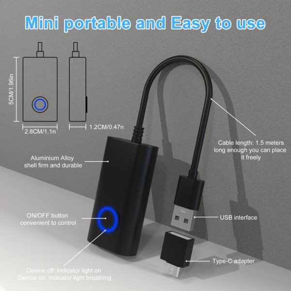 Virtual Mouse Prevents Computer Hibernation Fully Automatic Mouse Movement Paths (Long Strip Black) - Image 4