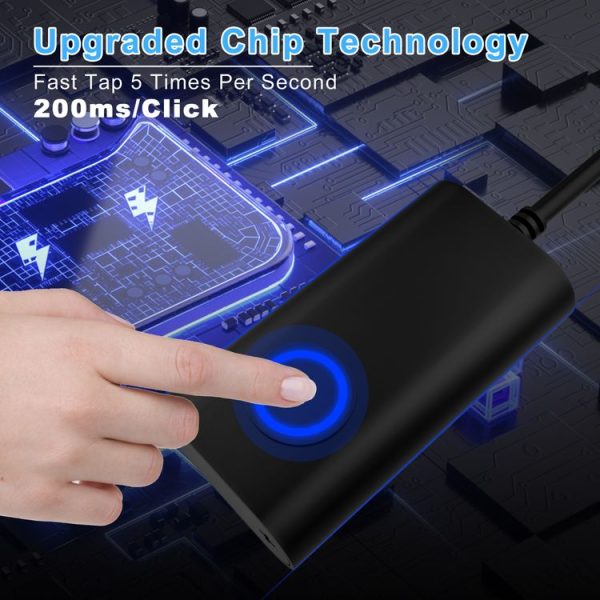Virtual Mouse Prevents Computer Hibernation Fully Automatic Mouse Movement Paths (Long Strip Black) - Image 5