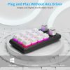 12 Keys Wired With RGB Lights Customized Office Keyboard Shortcut Keys Computer Audio Volume Control (White) - Image 4