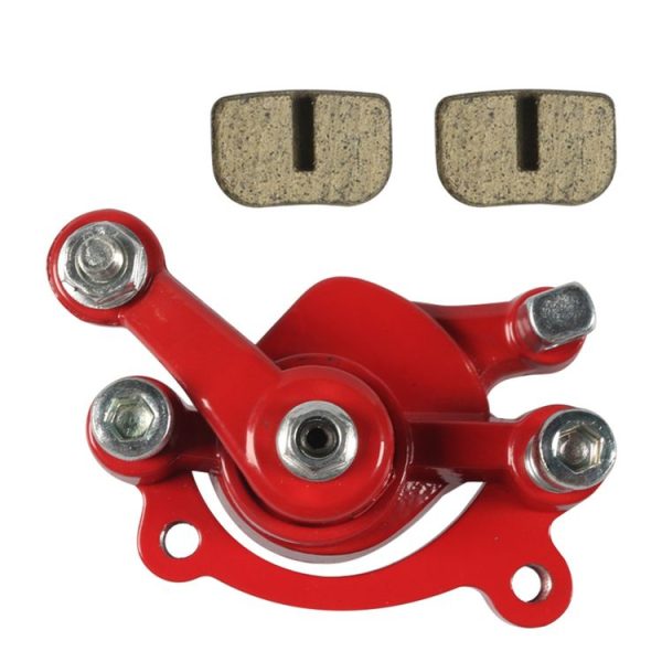 Motorcycle Disc Brake Caliper Pads For ATV Harley 49CC Trotting Red Left