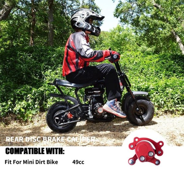 Motorcycle Disc Brake Caliper Pads For ATV Harley 49CC Trotting Red Left - Image 7