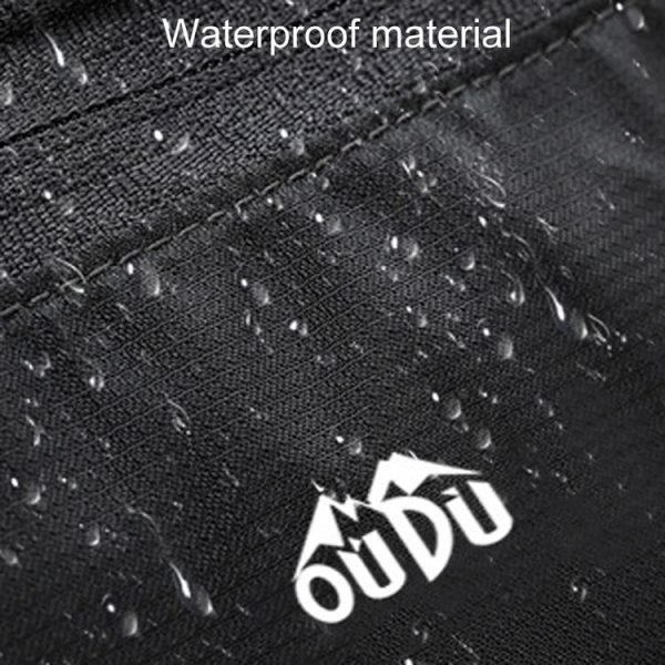 OUDU Outdoor Running Cell Phone Waist Pack Men And Women Waterproof Sports Gear (Black) - Image 3