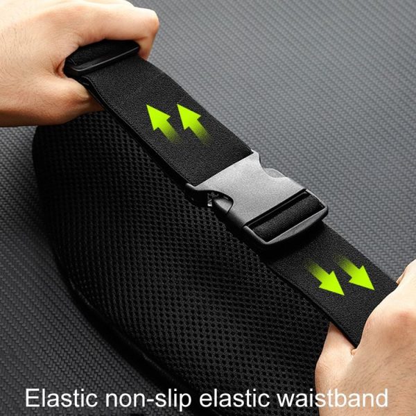 OUDU Outdoor Running Cell Phone Waist Pack Men And Women Waterproof Sports Gear (Black) - Image 5