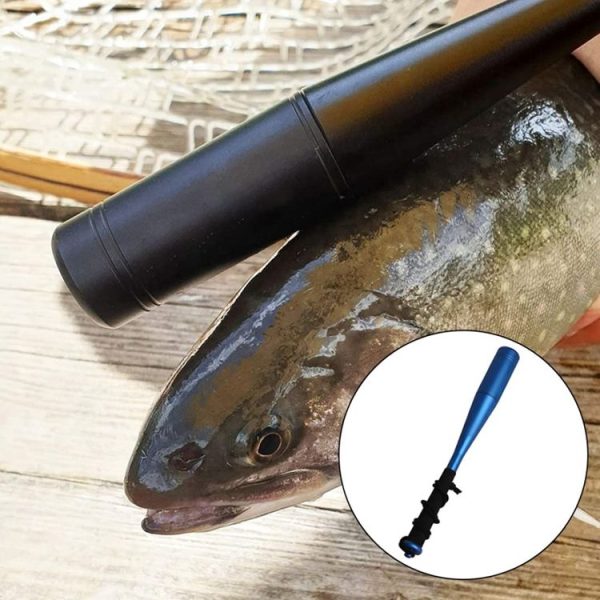 Aluminum Alloy Fish Knocker Knock Fish Stick Fishing Hammer (Black) - Image 2