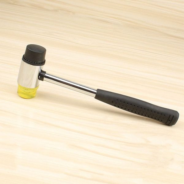 25mm No Bounce Mounting Hammer Handmade DIY Double Face Tap Rubber Hammer