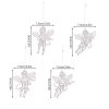 4pcs / Pack Acrylic Angel Christmas Tree Ornaments Christmas Decorations Pendants (Transparent) - Image 2