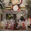 4pcs / Pack Acrylic Angel Christmas Tree Ornaments Christmas Decorations Pendants (Transparent) - Image 7