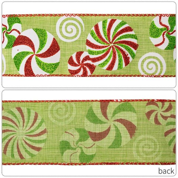 DIY Bow Christmas Decorations Colorful Printed Gift Wrapping Ribbon (A Model) - Image 5