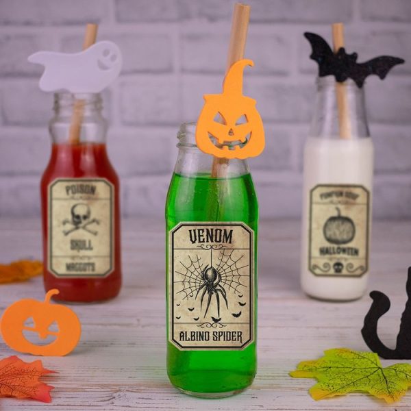 8pcs / Set Halloween Wine Labels Stickers Party Supplies Funny Wine Gift - Image 6