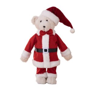Plush Bear Doll Christmas Ornaments Children Christmas Gift Dolls (Standing Posture)
