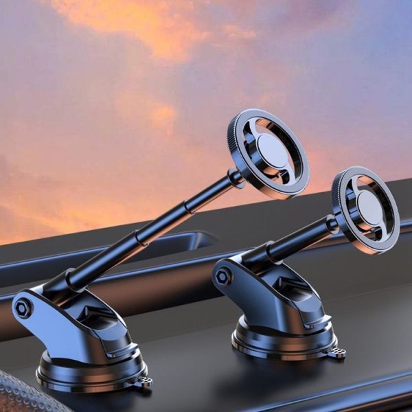 Car Magnetic Adjustable Suction Cup Retractable Mobile Phone Holder (Q33) - Image 7