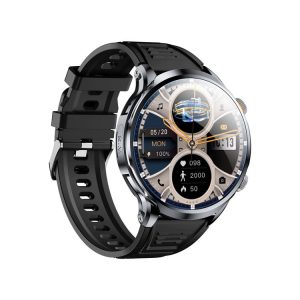 H18 Ultra-Thin Round Ball Screen 1.95 Inch Plug-In Phone Smart Watch 32G (Black)