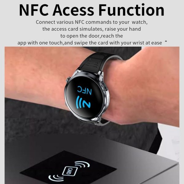 H18 Ultra-Thin Round Ball Screen 1.95 Inch Plug-In Phone Smart Watch 32G (Black) - Image 10
