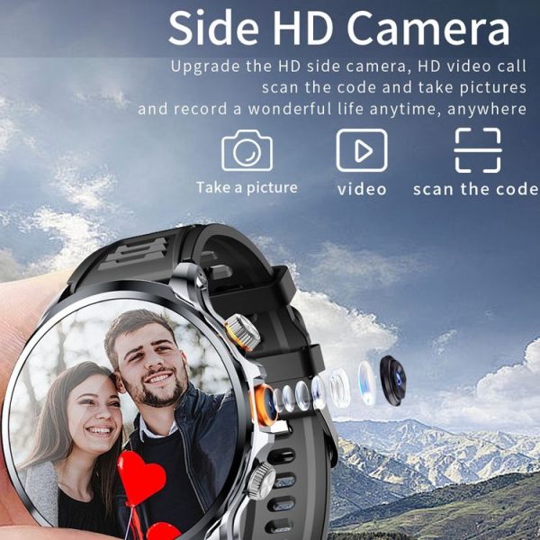 H18 Ultra-Thin Round Ball Screen 1.95 Inch Plug-In Phone Smart Watch 32G (Black) - Image 17