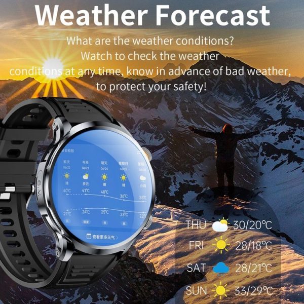 H18 Ultra-Thin Round Ball Screen 1.95 Inch Plug-In Phone Smart Watch 32G (Black) - Image 21