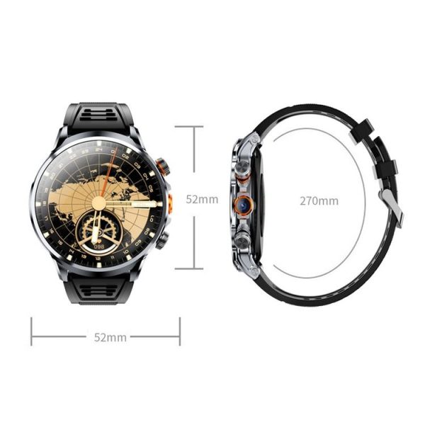 H18 Ultra-Thin Round Ball Screen 1.95 Inch Plug-In Phone Smart Watch 32G (Black) - Image 23