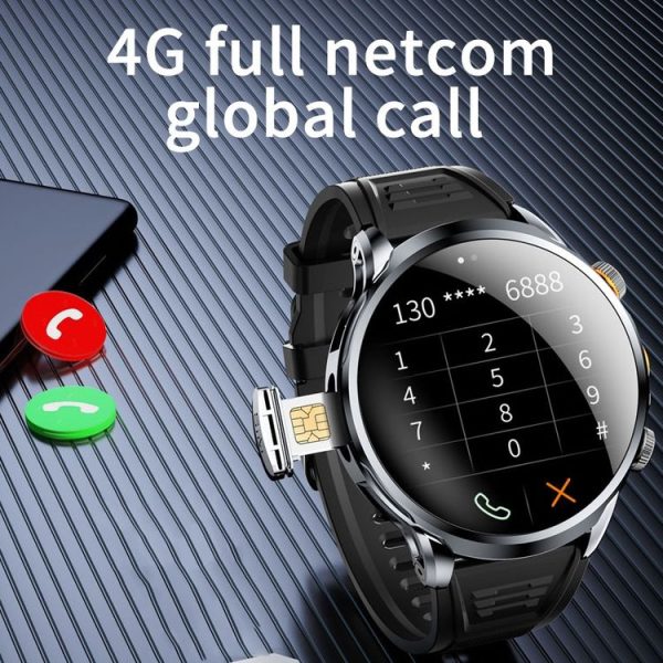H18 Ultra-Thin Round Ball Screen 1.95 Inch Plug-In Phone Smart Watch 32G (Black) - Image 7