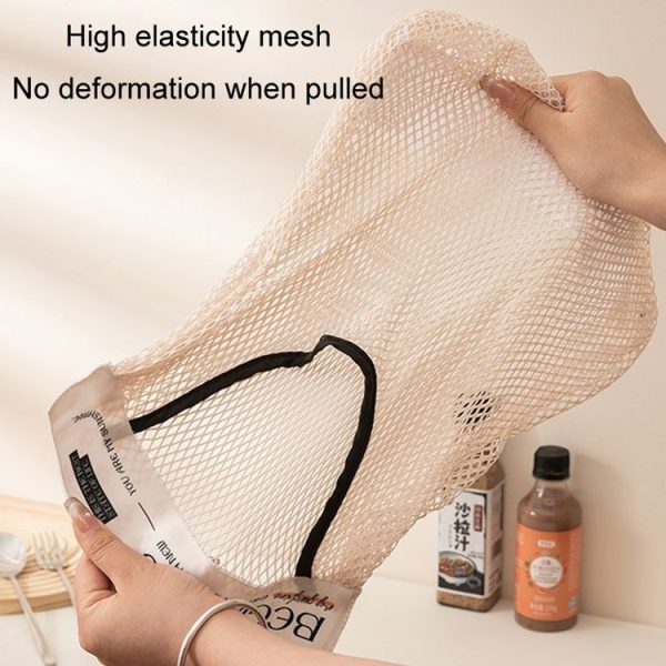 Kitchen Stick Storage Bag Breathable Large Capacity Sundry Hanging Bag Garbage Pouch (White) - Image 6
