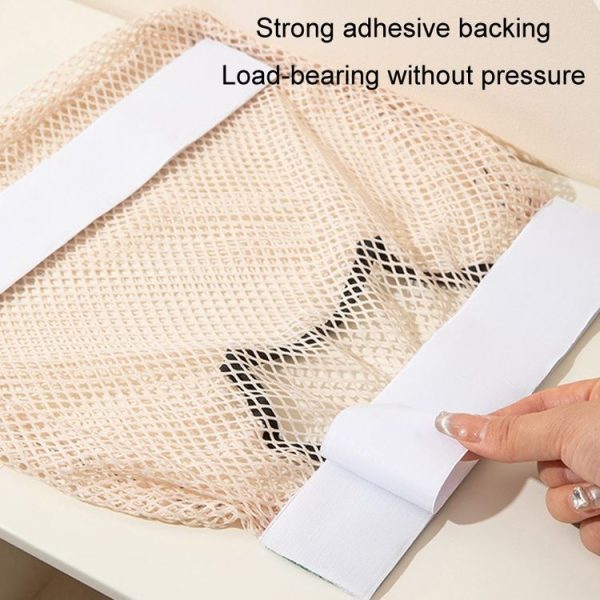 Kitchen Stick Storage Bag Breathable Large Capacity Sundry Hanging Bag Garbage Pouch (White) - Image 8