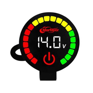 Morfayer Motorcycle Dual Display Intelligent Alarm Power Meter, Model: Voltmeter (Random Color Delivery)