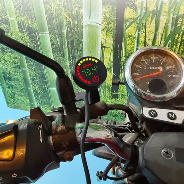 Morfayer Motorcycle Dual Display Intelligent Alarm Power Meter, Model: Voltmeter (Random Color Delivery) - Image 7