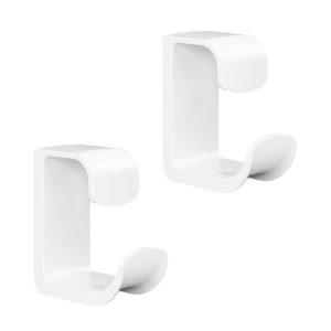 2pcs Bathroom Shelf No-Punch Washbasin Hook Kitchen Wall Mounted Storage Rack (White)