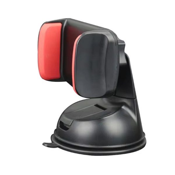 Navigation Car Holder Dashboard Desktop Suction Cup Mobile Phone Holder (Black Red)