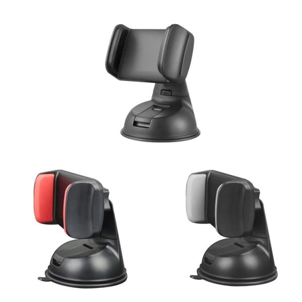 Navigation Car Holder Dashboard Desktop Suction Cup Mobile Phone Holder (Black Red) - Image 2